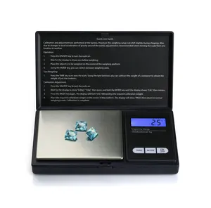 Nhà Máy Bán Buôn 500G/0.01G Điện Tử Túi Quy Mô Xách Tay Cân Bằng LCD Trọng Lượng Đồ Trang Sức Quy Mô Kỹ Thuật Số Quy Mô Nhỏ