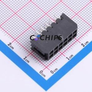 WB300A1E-123P-002 Wire-to-Board Pin Header Through hole Component (THT),P=3mm Connector 2x6P 3mm Through Hole Micro-Fit (MX 3.0) - Product Image 1