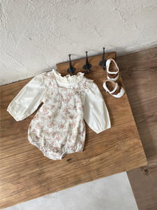 Tutina Estiva per Neonata <span class=keywords><strong>Senza</strong></span> <span class=keywords><strong>Maniche</strong></span> con Stampa Floreale 100% Cotone Abbigliamento per Bambina - Product Image 5