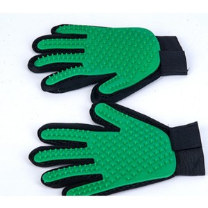 Gants de toilettage pour animaux de compagnie, bleus, 23x6cm, en silicone, pour chats et chiens, élimination des poils, massage, soins pour animaux de compagnie - Product Image 2