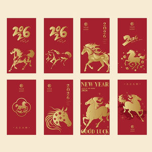 Custom Hongbao Business Luxury Red Envelopes Kraft Paper Wedding Gift Bags Gold Stamping <strong>Pearl</strong> Personalized Red Packets Logo - Product Image 3