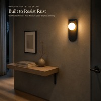Wandmontierte Leuchte Moderne Minimalistische Eisen-Nachttischlampe für Schlafzimmer Hotel Flur Treppenhaus Wohnzimmer TV-Wand Dekoration