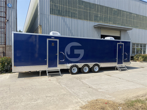 รถพ่วงโถส้วมเคลื่อนที่แบบพกพาสำหรับห้องน้ำหรูหราปรับแต่งดีไซน์สวย - Product Image 3