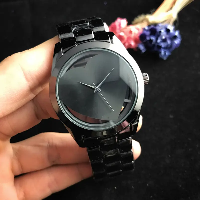 2020 Women Love Watch Stainless Steel Lady Wristwatch Fashion Waterproof Ladies Watches Simple Blue Girl Clock
