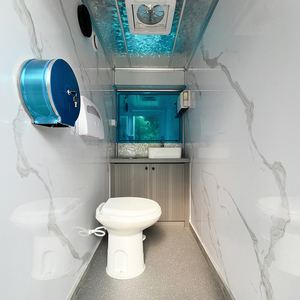 Remolque de inodoro portátil estándar de EE. UU. con panel sándwich Cabina personalizable Baño móvil para alquiler de eventos al aire libre - Product Image 5