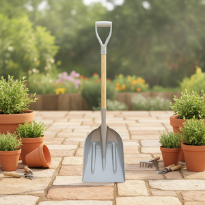 Высококачественная пластиковая лопата для уборки снега с индивидуальным логотипом и <span class=keywords><strong>OEM</strong></span>-сервисом, длинная пластиковая лопата для снега с деревянной ручкой для фермерских хозяйств - Product Image 1