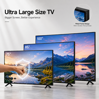 Fabricante OEM ODM de Televisores Inteligentes Android de 75, 85 y 100 Pulgadas con Logotipo Personalizado, Pantalla de Inicio, Control Remoto, Embalaje y Marca Privada