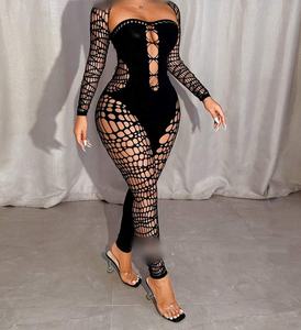 จั๊มสูทวันพีซ Viviblook รุ่น Z103JP01 สปริง/ซัมเมอร์ ใหม่ล่าสุด สีพื้น แขนยาว แฟชั่นผู้หญิง ดีไซน์เว้าช่วงตัว ทรงเข้ารูป เซ็กซี่ - Product Image 2