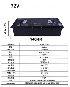 Batterie lithium-ion Lifepo4 36v 48v 72v 100ah 150ah pour voiturette de golf <span class=keywords><strong>Club</strong></span> Car - Product Image 4