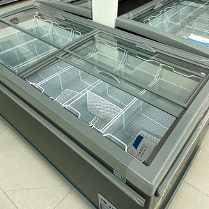 Congélateur commercial réfrigérateur équipement de réfrigération porte en verre îlot congélateur combiné type congélateur coffre réfrigérateur pour supermarché - Product Image 4