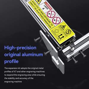 Kit d'extension de zone de gravure pour graveur laser <span class=keywords><strong>ATOMSTACK</strong></span> X7 <span class=keywords><strong>S10</strong></span> A10 <span class=keywords><strong>Pro</strong></span>, accessoires, tige d'extension de l'axe Y, augmentation de 33,4 x 15,74 pouces - Product Image 5