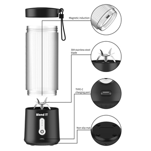 Licuadora Portátil USB Mini para Jugos de Frutas, 450 ml, Licuadora Eléctrica de Alta Velocidad con 6 Cuchillas para Batidos, Uso Doméstico - Product Image 3