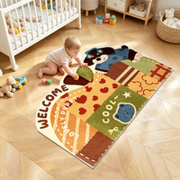 Tapis pour enfants imprimé sur mesure, antidérapant, lavable en machine et résistant aux taches, tapis pour bébé, tapis d'activité personnalisable, tapis de chambre d'enfant