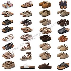 Comfort Real <strong>Cork</strong> Foot- Bed Custom Stylish Suede Adjustable Buckle Closure Sandal Closed Toe <strong>Slides</strong> Outdoor Softness Guaranteed - Product Image 5