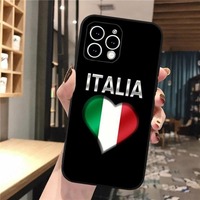 Drapeau italien de l'Italie coques de téléphone portable pour Iphone 16 16plus 16pro 16promax 15 15plus 15pro 15promax coque de protection en TPU antichoc