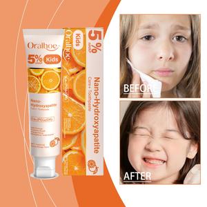 Pasta Dental Infantil al por Mayor con 5% de Nano HAP para el Cuidado del Esmalte, Segura, con Aroma Cítrico Fresco para Uso Infantil en Casa - Product Image 2