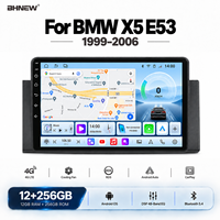 Lecteur DVD de voiture BHNEW, autoradio Android pour BMW X5 E53 1999-2006, CarPlay sans fil, autoradio, navigation GPS, DSP