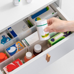 <b>Plastic</b> Clear Closet Divider Shelf Dividers for Closet Organization Sock Divider <b>Drawer</b> Cabinet <b>Storage</b> Rack - Product Image 6