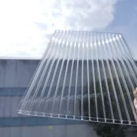 4mm 6mm 8mm 10mm 12mm transparente hohle Polycarbonat-Dachbahn aus Kunststoff