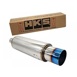 Silencieux d'échappement en acier inoxydable à flux direct, entrée 3 pouces, sortie 4,5 pouces, silencieux d'échappement HKS bleu 5 pouces - Product Image 1