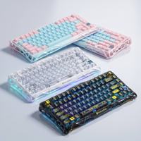 Teclado Mecánico Inalámbrico Gravastar Mercury K1 Lite 75% Tri-Modo para Juegos, con Retroiluminación, Intercambiable en Caliente, 4000mAh
