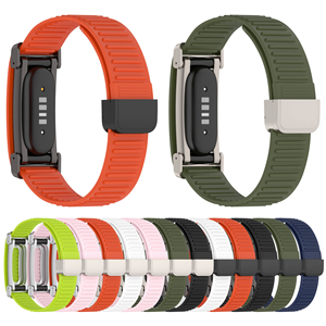 สายนาฬิกาซิลิโคนแบบแม่เหล็ก OEM ขายส่ง สายรัดข้อมือแบบสปอร์ตสำหรับ Google Fitbit Air - Product Image 2
