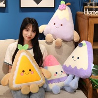 Nouvel arrivage Peluche de gâteau adorable de dessin animé Peluche jouets 25cm 35cm 60cm poupées en peluche douce de fruits d'anime Super douce peluche PP coton