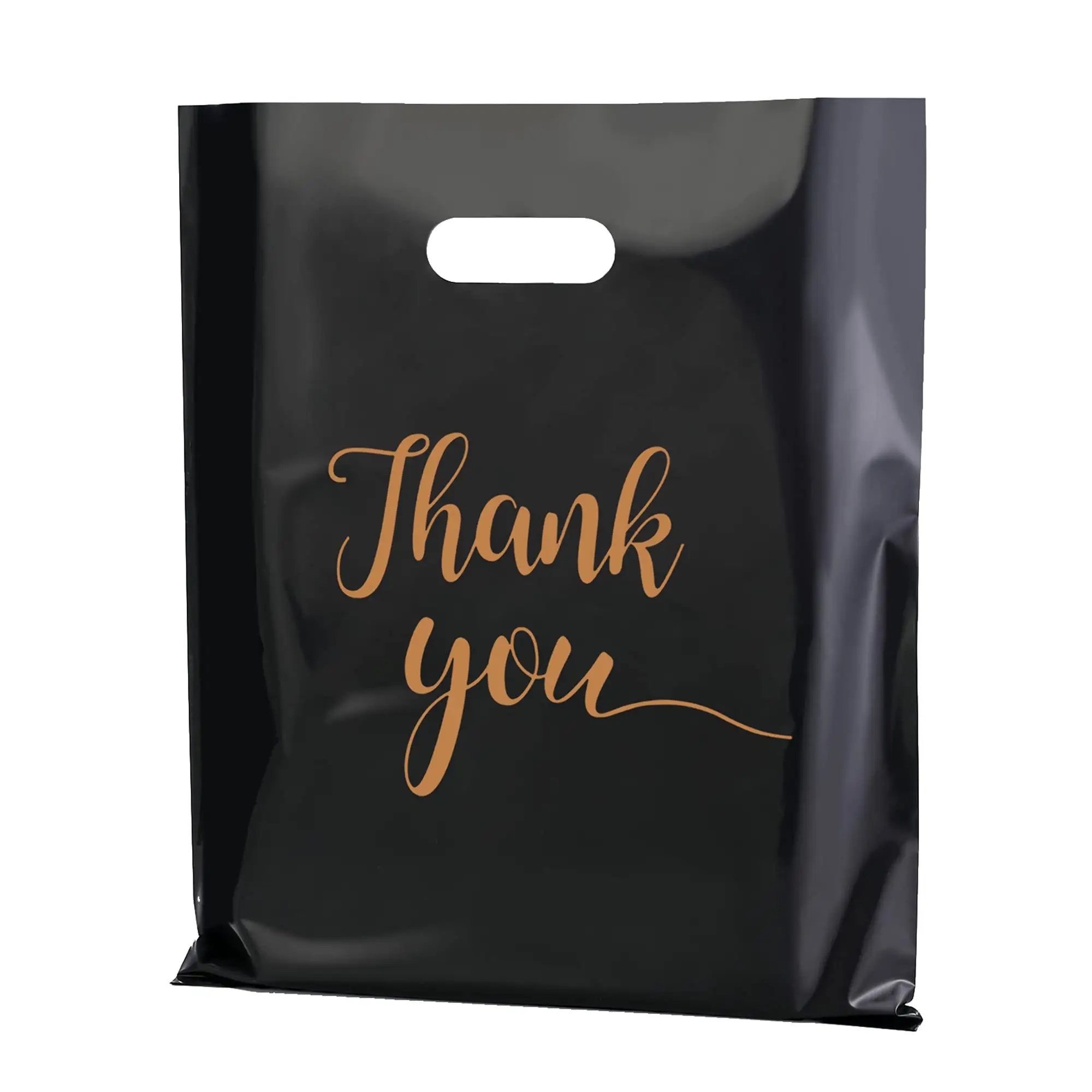 Hot Sell High Quality Custom Die Cut Plastic Bag Biodegradable Die Cut Shopping Bags With Handle