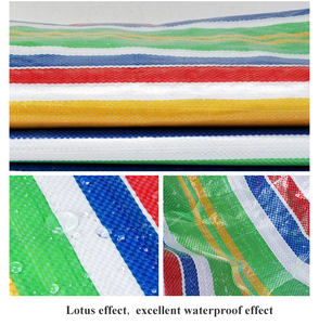 निविड़ अंधकार 100g 115g पीई तिरपाल इंद्रधनुष रंग धारी टीएआरपी - Product Image 5