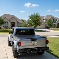 Couverture de benne en aluminium pour Jeep Gladiator, électrique, pliable, manuelle, étanche, avec verrouillage, y compris boîte arrière pour Toyota