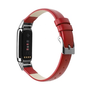 Bracelets de ceinture de montre en cuir véritable <span class=keywords><strong>pour</strong></span> femmes et hommes <span class=keywords><strong>pour</strong></span> <span class=keywords><strong>Fitbit</strong></span> Luxe Smartwatch - Product Image 2