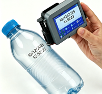 Mini Impresora de Inyección de Tinta Portátil, Máquina de Codificación de Fechas, Imprime Fecha de Caducidad y Código QR en la Superficie Inferior de Botellas de Plástico