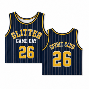 Maillot court de basketball sans manches pour femme, pour le jour du match, avec impression de numéro, pour le soutien de l'équipe, vente en gros - Product Image 5