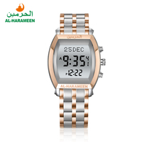 Montre musulmane étanche AL-HARAMEEN HA-6260, montre islamique avec boussole, direction de la Qibla, heure de prière
