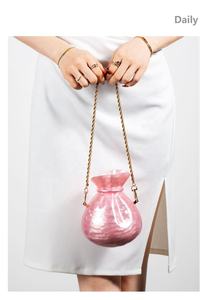 Bolso de mano de acrílico 2026, tipo clutch para noche, con efecto mármol, para mujer, bandolera, bolso cubo con purpurina, bolso de mano único con efecto mármol - Product Image 3