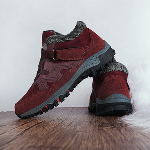 Botas de nieve para mujer, botines de invierno con punta redonda, forro de felpa, suela de goma antideslizante, zapatos informales cálidos para exteriores - Product Image 2
