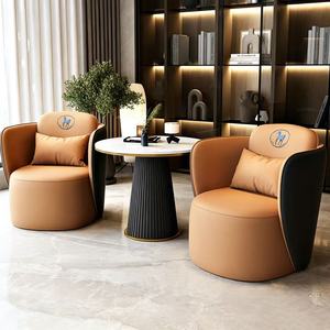 Sofá de Cuero para Negociaciones Comerciales, Estilo Italiano, Lujoso y Moderno, para Salón de Belleza, Área de Recepción Informal, Silla <span class=keywords><strong>Hotek</strong></span> - Product Image 4