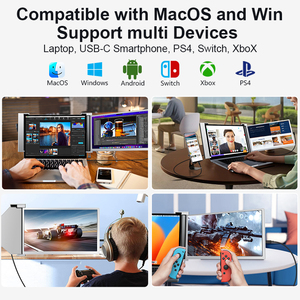 Moniteur à écran étendu de 15.6 pouces utilisé pour l'écran <span class=keywords><strong>portable</strong></span> FHD avec port USB C et <span class=keywords><strong>HDMI</strong></span> - Product Image 6