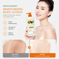 Lotion éclaircissante à la papaye haute performance pour usage professionnel en spa, crème corporelle lissante à l'acide salicylique pour les mains et le corps en salon