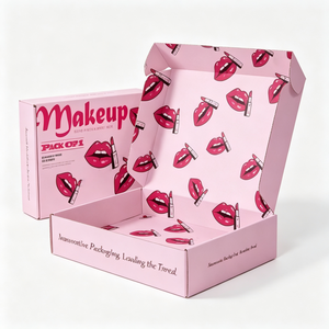 Boîtes à rouge à lèvres en carton ondulé imprimées sur mesure, autres emballages cosmétiques, boîte en carton recyclé pour l'expédition de produits de beauté - Product Image 2