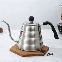 Bouilloire à café en acier inoxydable Cloud  Pot à café en forme de tasse, résistant à la chaleur, avec thermomètre, cadeau pour la maison