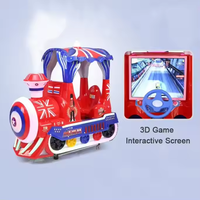 Game Center Machine de jeu d'arcade à pièces pour enfants Machine de jeux d'amusement à bascule pour enfants Écran MP5 Cartoon Train Kiddie Ride