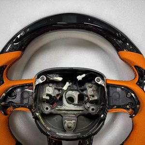 Volant sport en carbone forgé avec LED et surpiqûres, conçu pour les modèles sport <span class=keywords><strong>Dodge</strong></span> <span class=keywords><strong>Challenger</strong></span> SRT <span class=keywords><strong>RT</strong></span> M6 X4 1 Series X3 M2 - Product Image 2