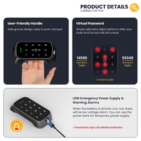 Seguridad electrónica sin llave Ttlock huella dactilar contraseña Digital Smart Locker gabinete cerradura biométrica impermeable para gimnasio Oficina