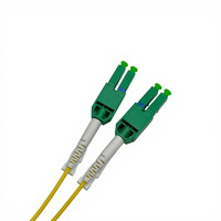 Cordon de brassage fibre optique COMTON Duplex Monomode G.657A1 9µm Jaune Connecteurs LC-LC LSZH/PVC avec languette Push-Pull Certifié ROHS 1m
