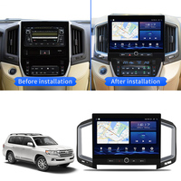 11.8 pouces HD voiture stéréo GPS Navigation pour Toyota Land Cruiser 2008-2020 Android Auto CarPlay Bluetooth musique intégrée 4 caméras
