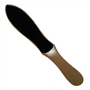 ASAP Eco-friendly <b>Light</b> Wood Straight Shape Double-Sided Professional Foot File Callus Dead Skin Remover Foot Care Tool <b>Bath</b> Art - Product Image 1