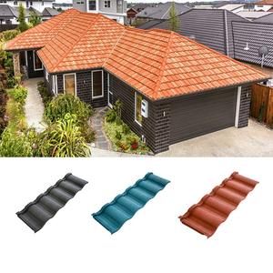 Tuiles de <span class=keywords><strong>toiture</strong></span> en <span class=keywords><strong>acier</strong></span> revêtues de pierre colorée, tuiles de <span class=keywords><strong>toiture</strong></span> en bardeaux/plaque <span class=keywords><strong>plate</strong></span>/épaulement de gouttière/plateau de vallée - Product Image 5