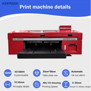 Imprimante DTG haute vitesse Kenteer, imprimante DTG industrielle automatique A3, imprimante DTG à double station pour t-shirts, pour les petites entreprises - Product Image 2