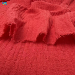 Tissu en crêpe <span class=keywords><strong>double</strong></span> couche 100 % <span class=keywords><strong>coton</strong></span> <span class=keywords><strong>de</strong></span> luxe, respirant, <span class=keywords><strong>double</strong></span> <span class=keywords><strong>gaze</strong></span>, tissu seersucker pour chemise - Product Image 4